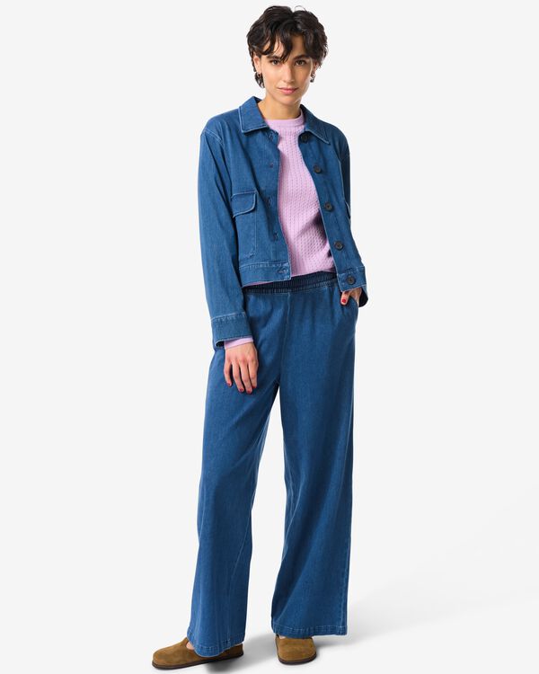 Damenhose Eveline, Denim, normale Passform mittelblau mittelblau - 36205430MIDBLUE - HEMA