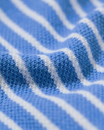 Herren-Poloshirt Denton gestreift knallblau - 2140460BRIGHTBLUE - HEMA