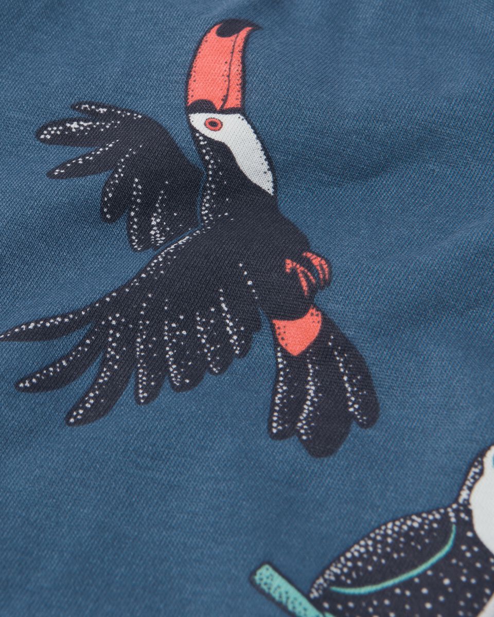 pyjacourt enfant toucans bleu moyen bleu moyen - 1000030172 - HEMA