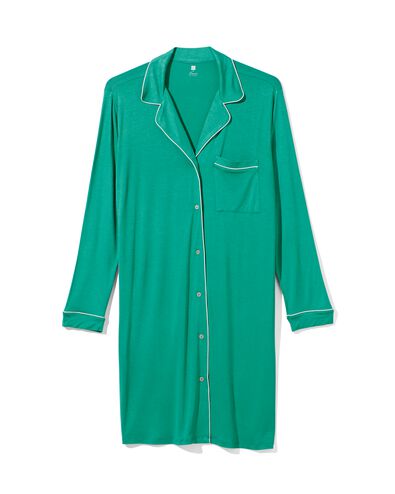 Damen-Nachthemd, Viskose meergrün meergrün - 23470150SEAGREEN - HEMA
