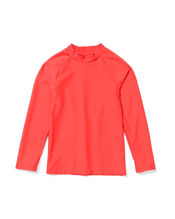 t-shirt de bain enfant anti-UV corail - 22250420CORAL - HEMA
