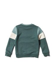 Kinder-Sweatshirt, Colorblocking grün grün - 1000029031 - HEMA