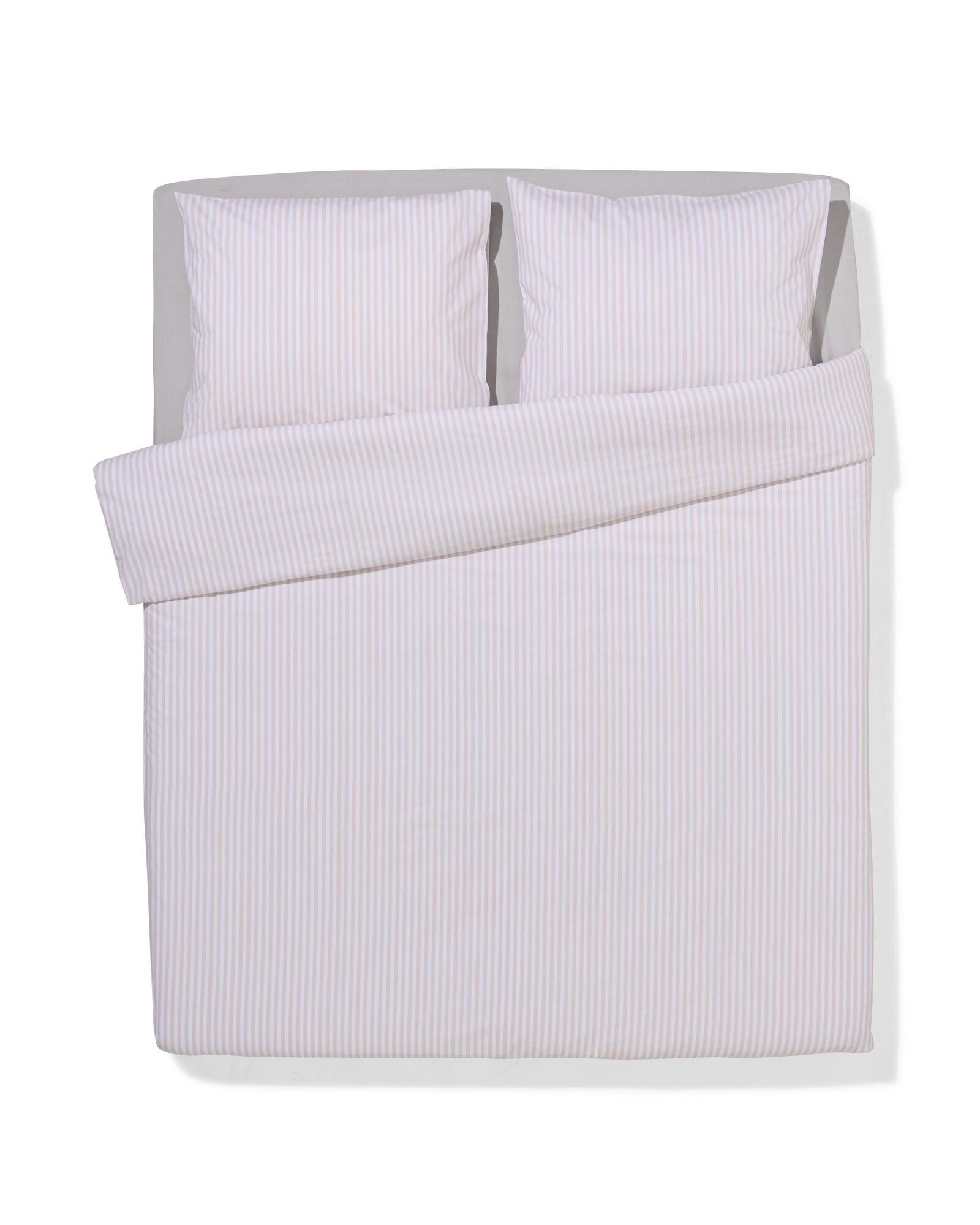housse de couette 240x200/220cm coton doux beige - 5750136 - HEMA