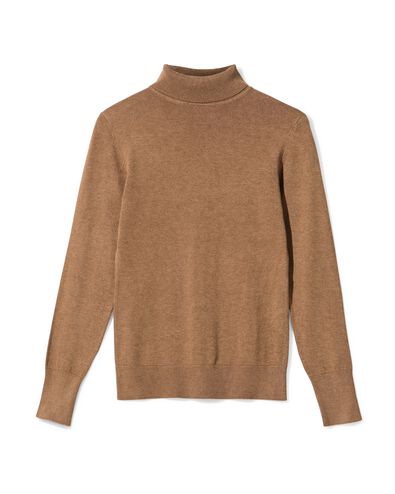 pull col femme Lois marron - 36302830BROWN - HEMA