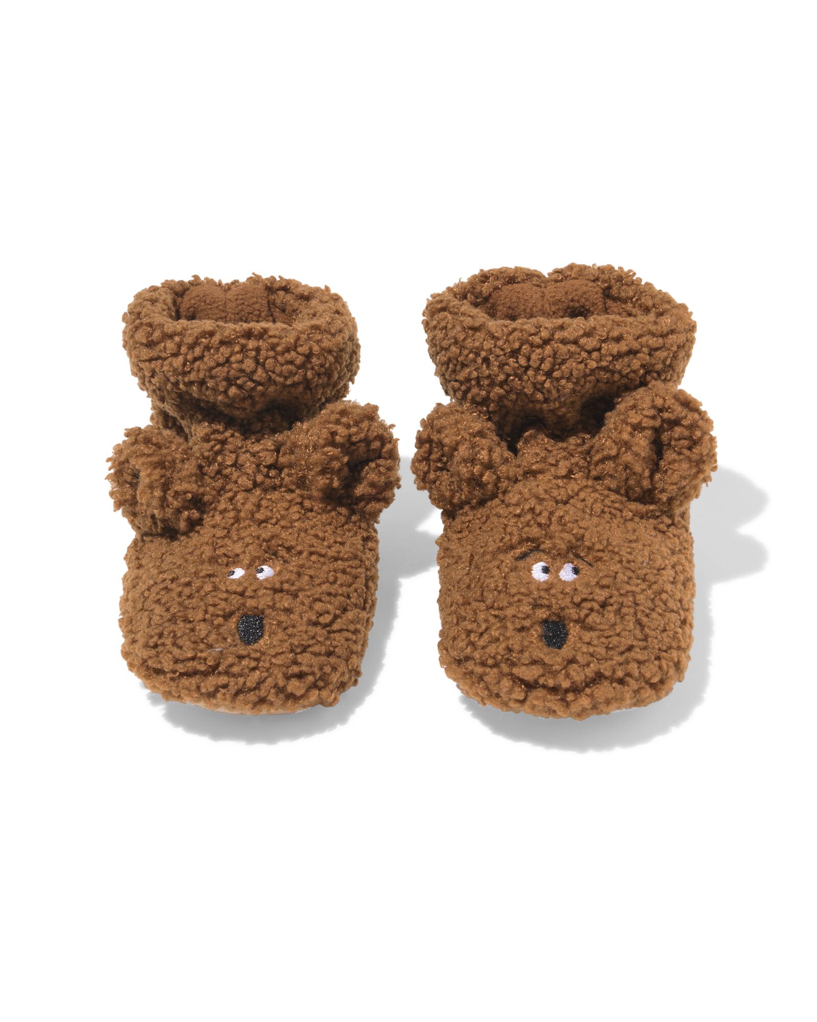 babysloffen teddy hond bruin bruin - 33200405BROWN - HEMA