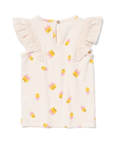 baby T-shirt rib ijsjes ecru ecru - 33000280ECRU - HEMA