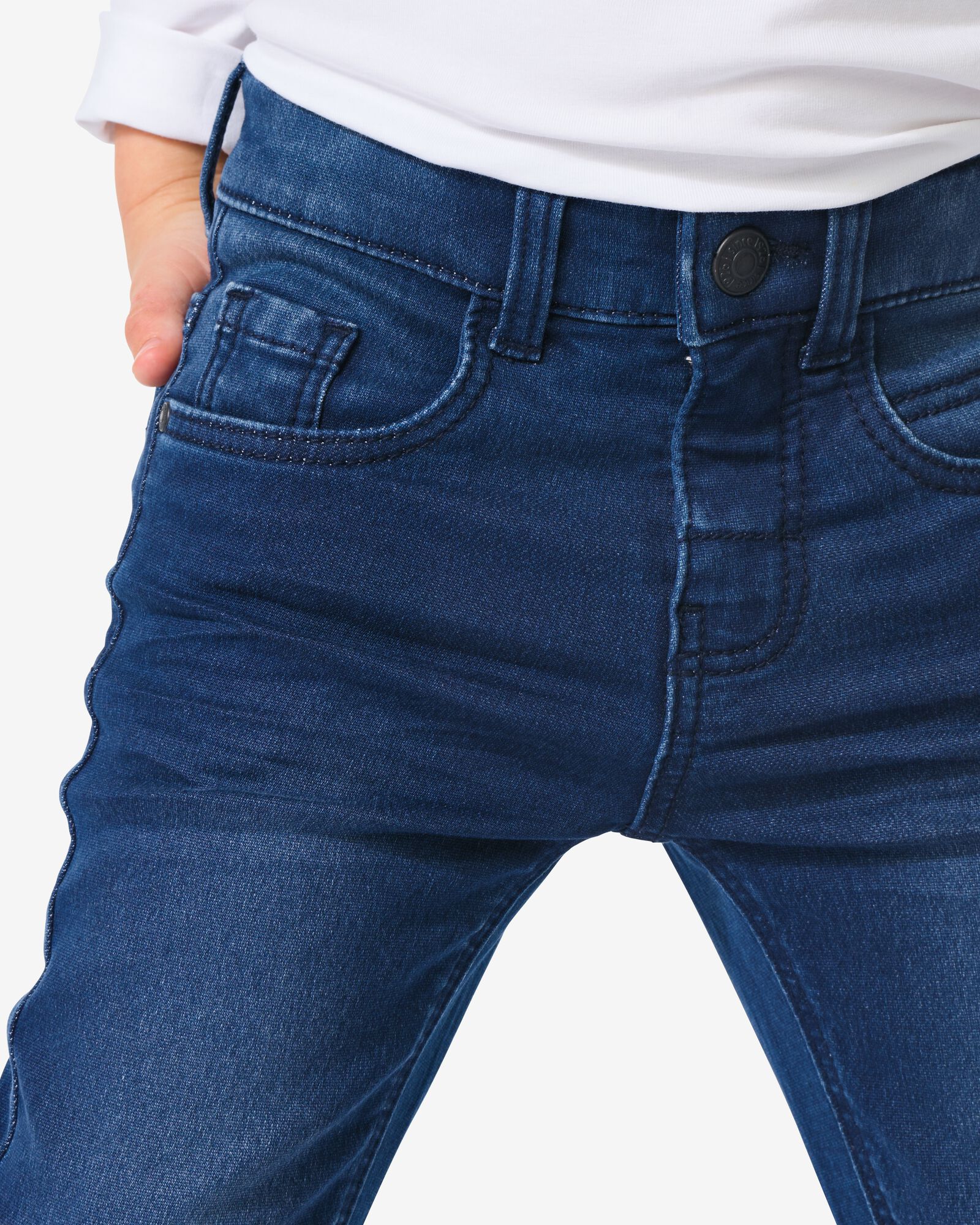 Kinder-Jogdenim, Skinnyhose dunkelblau dunkelblau - 1000028286 - HEMA