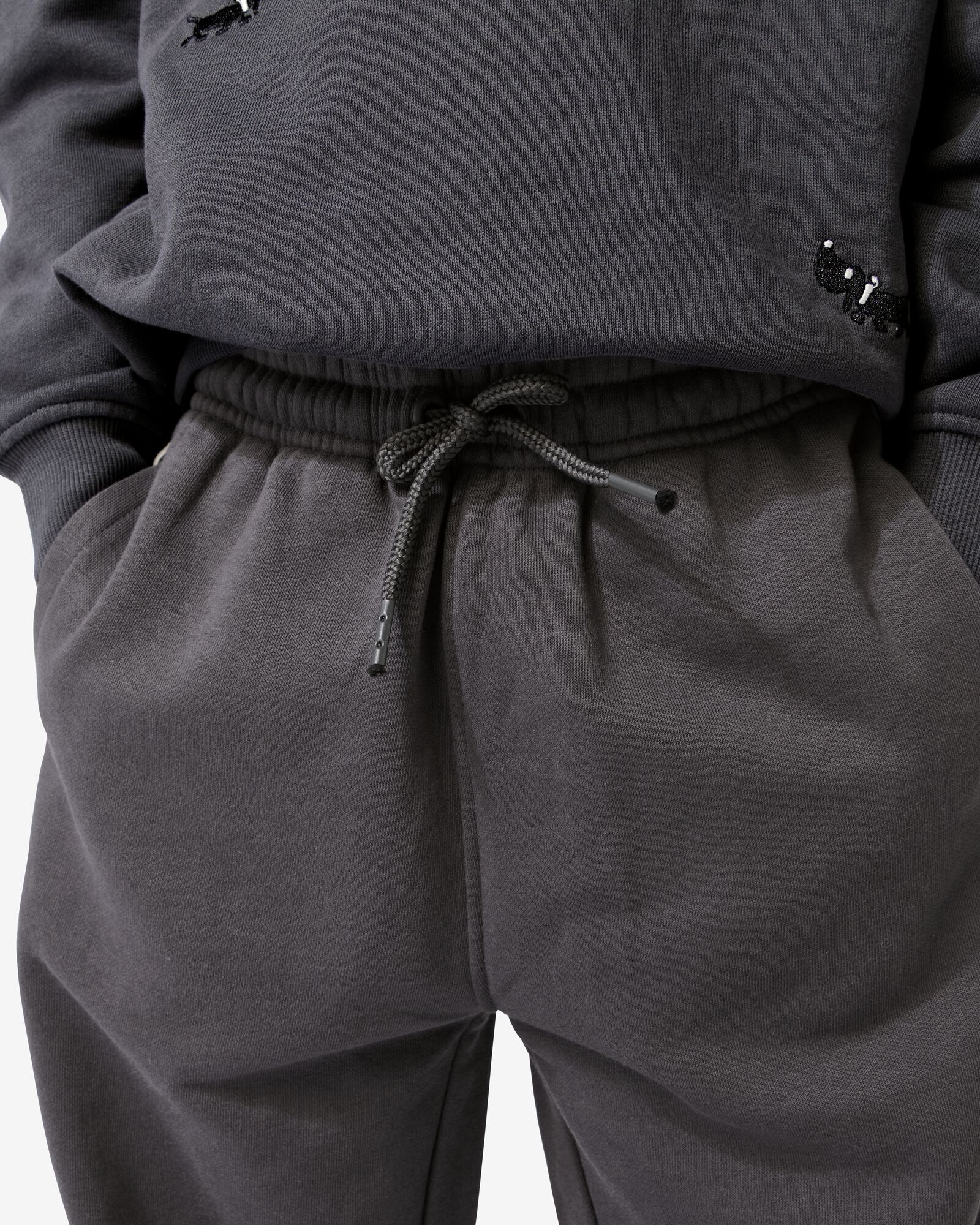 pantalon de jogging enfant  gris fonc&eacute; - 30702401DARKGREY - HEMA