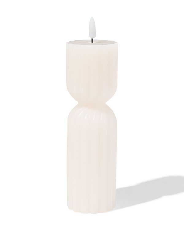 bougie forme led ⌀6,2x23cm diabolo ivoire - 13550135 - HEMA