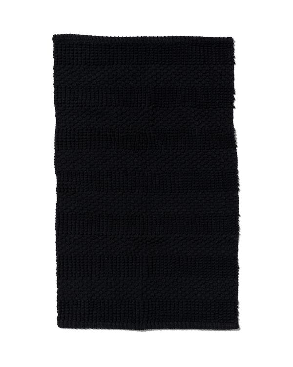 tapis de bain 50x80 rayures noir - 5270016 - HEMA