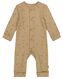Newborn-Jumpsuit, gerippt, mit Bambus sandfarben - 1000028736 - HEMA