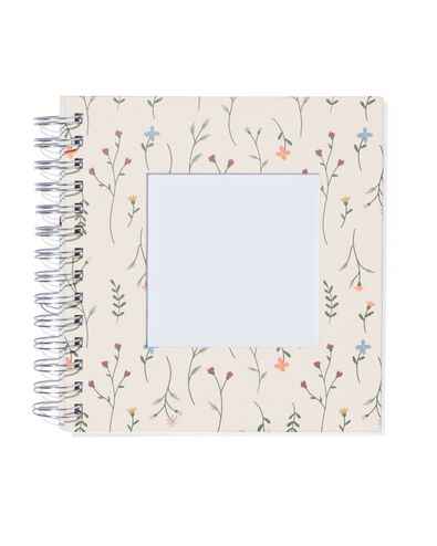 Fotoalbum mit Spiralbindung und Sichtfenster, 19 x 18 cm, Blumen - 14650212 - HEMA