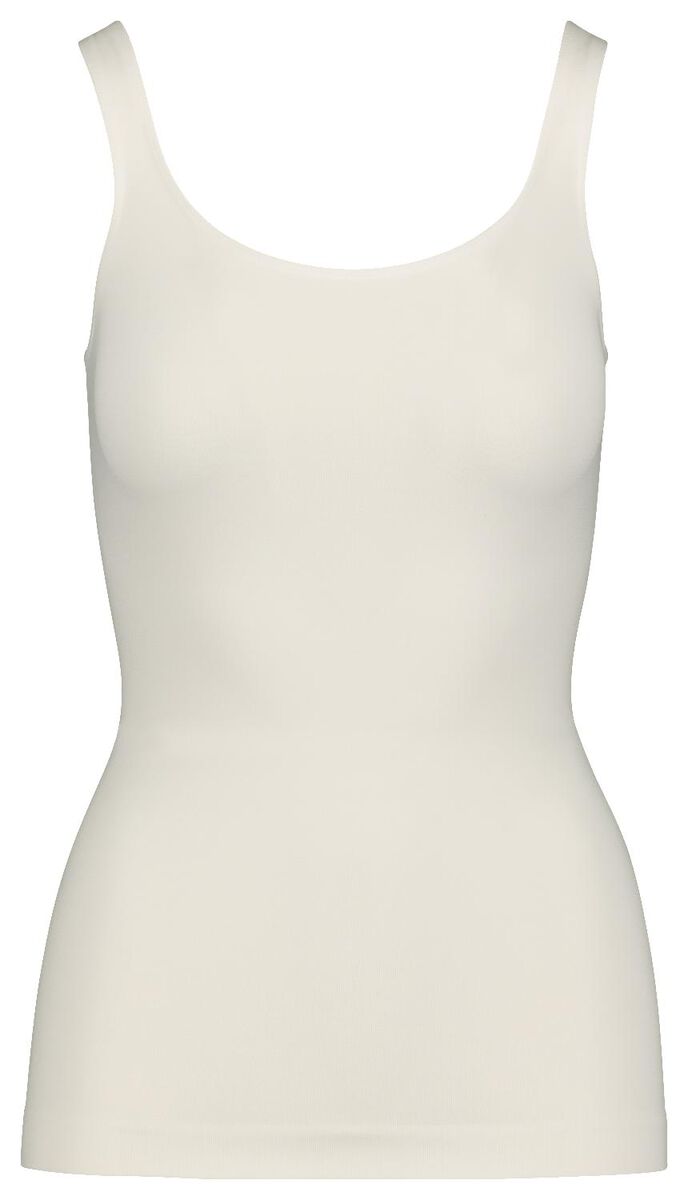 Damen-Hemd, mit Bambus, leicht figurformend weiß M - 21500322 - HEMA
