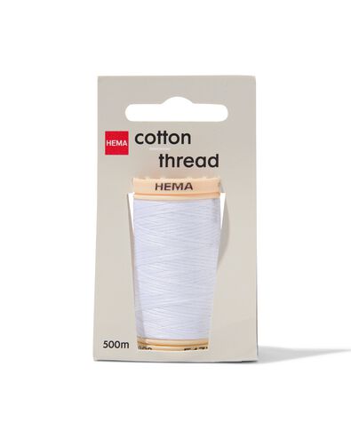 fil &agrave; coudre coton 500m blanc - 1461500 - HEMA