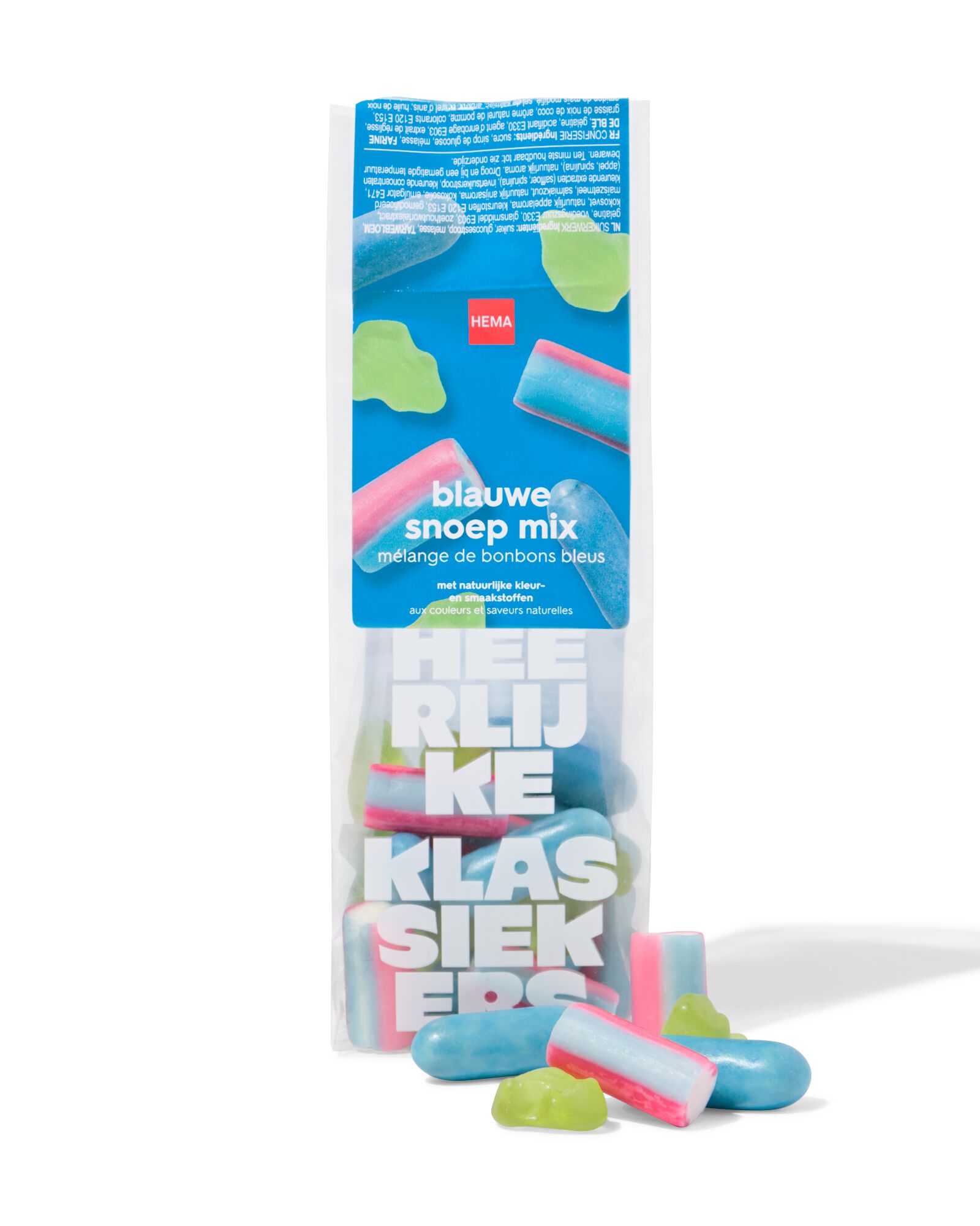 assortiment bonbons bleus 130g - 10200119 - HEMA