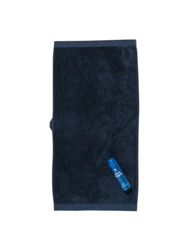 serviette de bain 60x110 qualité hôtelière extra douce bleu foncé bleu foncé serviette 60 x 110 - 5270128 - HEMA