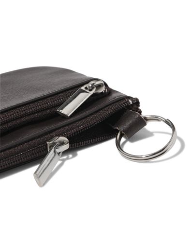 &eacute;tui porte-cl&eacute;s en cuir marron - 18150054 - HEMA