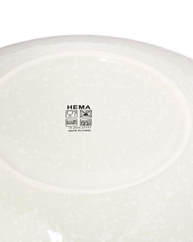 saladier ⌀29cm fa&iuml;ence mouchet&eacute;e verte - 9650354 - HEMA