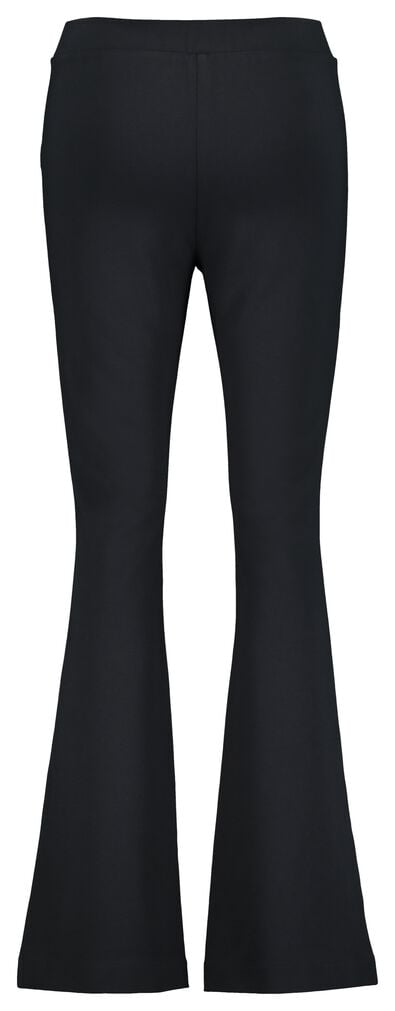 pantalon femme flared noir noir - 1000020615 - HEMA