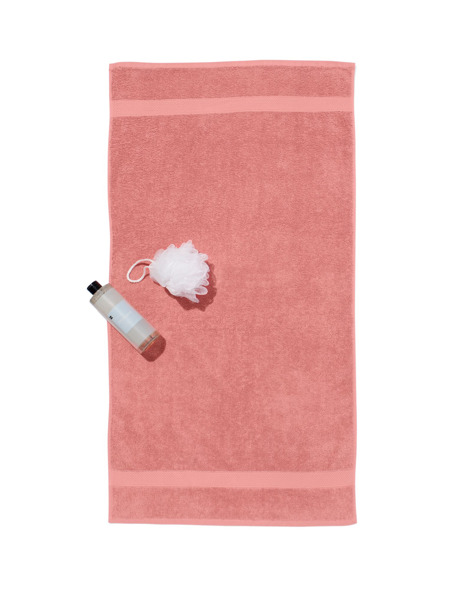 handdoek 60x110 zware kwaliteit - roze oudroze handdoek 60 x 110 - 5200708 - HEMA