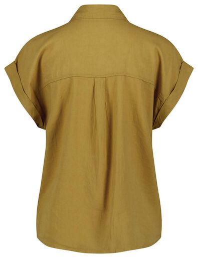 Damen-Bluse, Leinenmix gelb - 1000024330 - HEMA