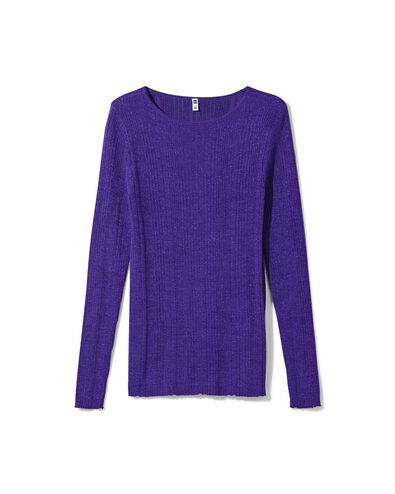 Damen-Pullover Georgia, Glitzer violett - 36299140PURPLE - HEMA