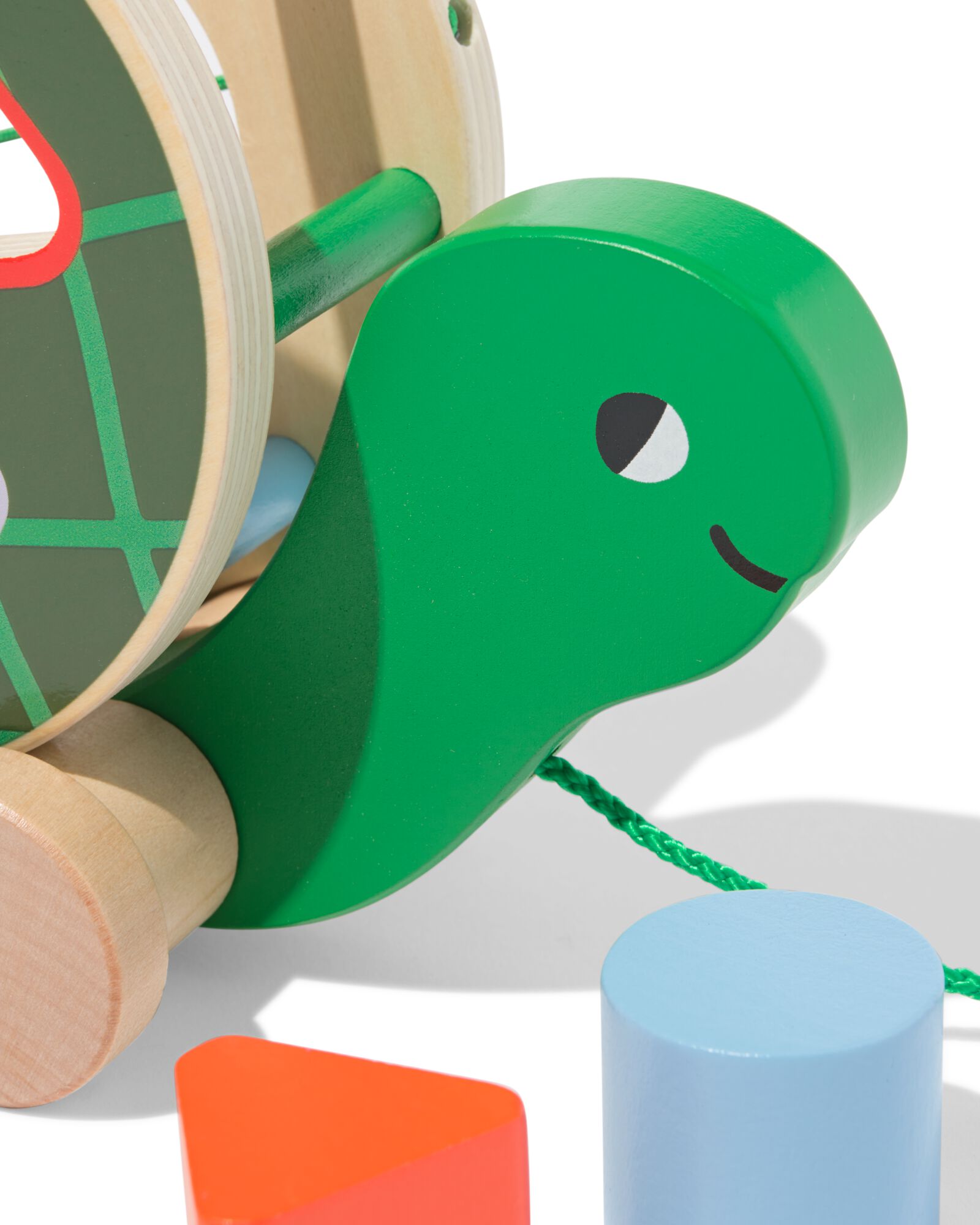 jouet tortue avec son 22x15,5x10cm bois - 15100230 - HEMA