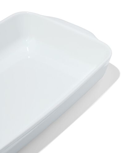 plat de cuisson au four 31x19x5,5 cm porcelaine blanche - 80140022 - HEMA