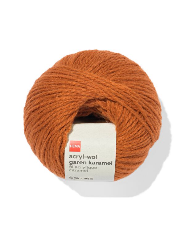 Garn, Acryl/Wolle, karamell, 100 g, 165 m - 60760085 - HEMA