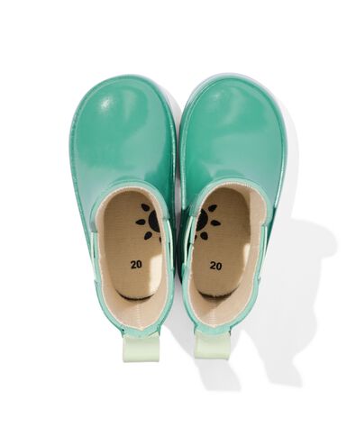 bottes de pluie bébé caoutchouc vert vert 20 - 33240141 - HEMA