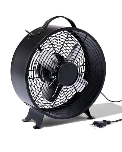 Retro-Tischventilator, schwarz, Ø 25.8 cm - 80200017 - HEMA