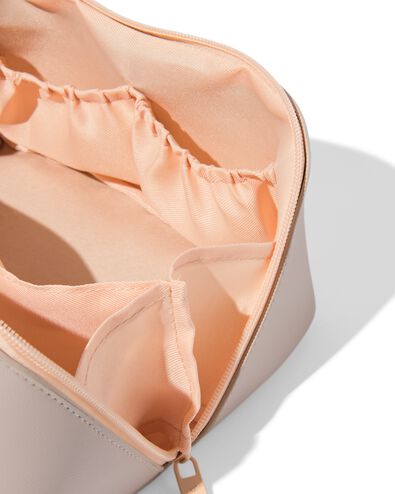 toilettas met diagonale rits 24x12x12  - 11890683 - HEMA