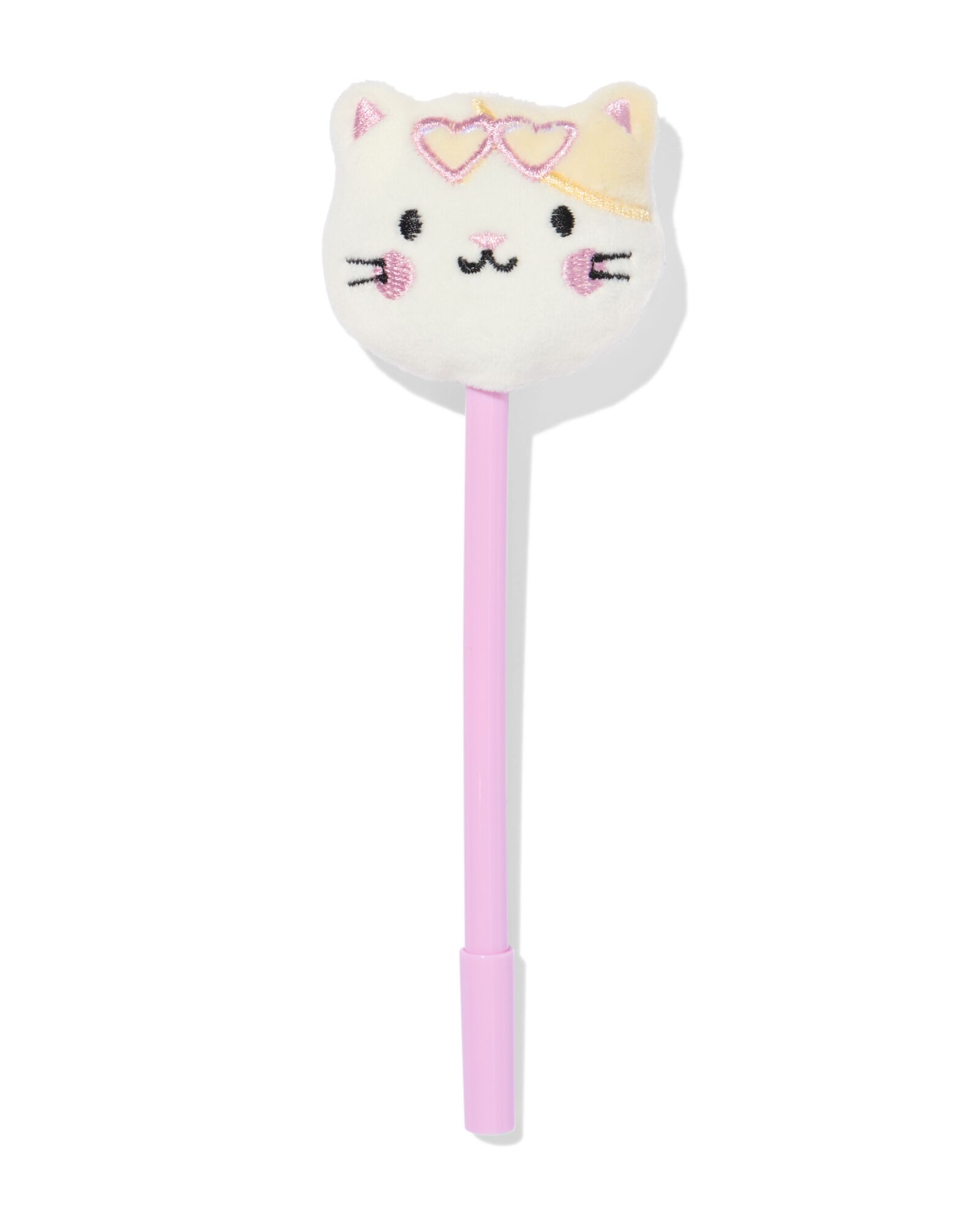 stylo 19,6 cm chat peluche - 14402107 - HEMA