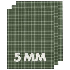 3er-Pack Hefte – 16.5 x 21 cm – kariert – 5 x 5 mm Karo - 14101610 - HEMA