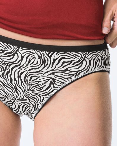 slips femme coton animaux - lot de 2 noir noir - 19602435BLACK - HEMA
