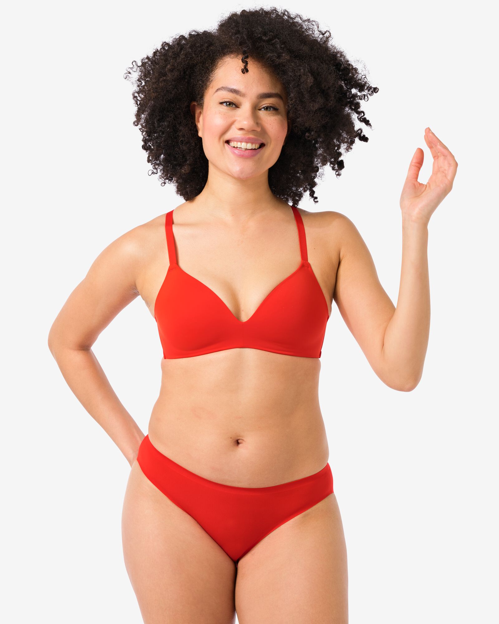 damesslip second skin micro rood - 19650283RED - HEMA