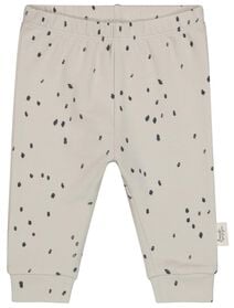 pantalon nouveau-né à taches avec bambou gris clair gris clair - 1000026249 - HEMA