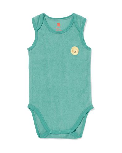 body katoen met stretch  groen - 33397440GREEN - HEMA