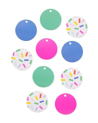 cadeaulabels confetti - 12 stuks - 14793301 - HEMA