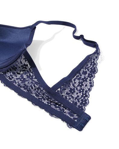 soutien-gorge push-up préformé avec armatures bleu foncé - 21870001DARKBLUE - HEMA