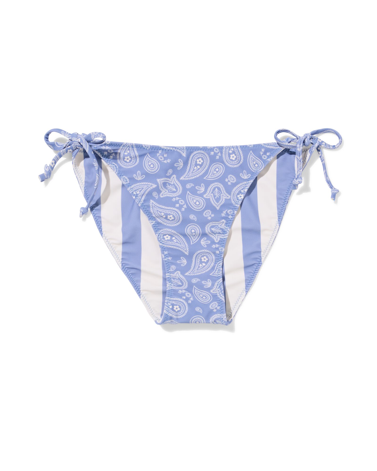 Damen-Wendebikinihose Jacky, Paisleymuster &ndash; Streifenmuster blau blau - 22360360BLUE - HEMA
