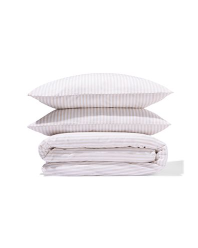 housse de couette 200x200/220 cm coton doux beige - 5750135 - HEMA