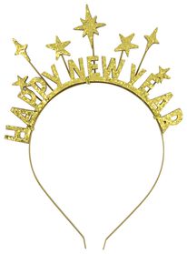 Haarreif, Happy New Year, golden - 25280037 - HEMA