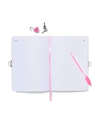 dagboek A5 met slotje honden - 61104404 - HEMA