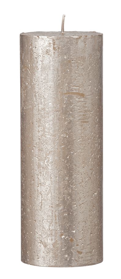 rustikale Kerze, 7 x 19 cm champagne 7 x 19 - 13503219 - HEMA
