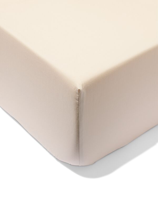 drap-housse 160x200cm percale de coton gr&egrave;ge - 5190232 - HEMA