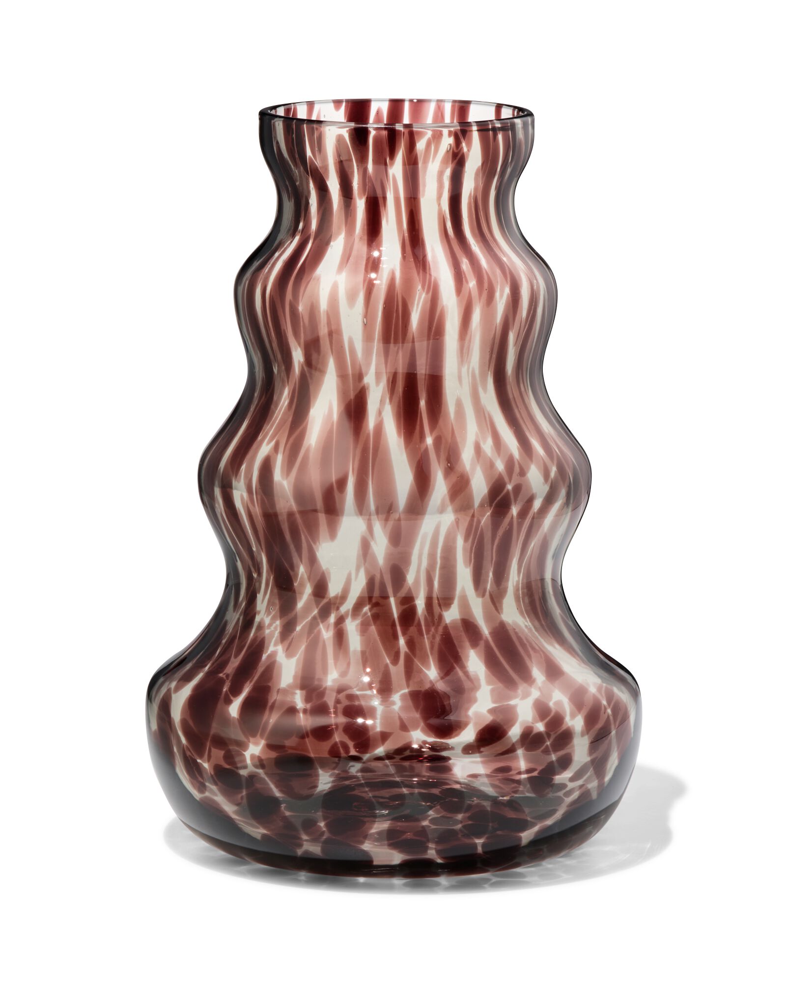 vaas ⌀16x24cm glas organisch camouflage - 13326041 - HEMA