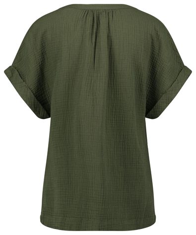 Damen-T-Shirt hellgrün - 1000024503 - HEMA