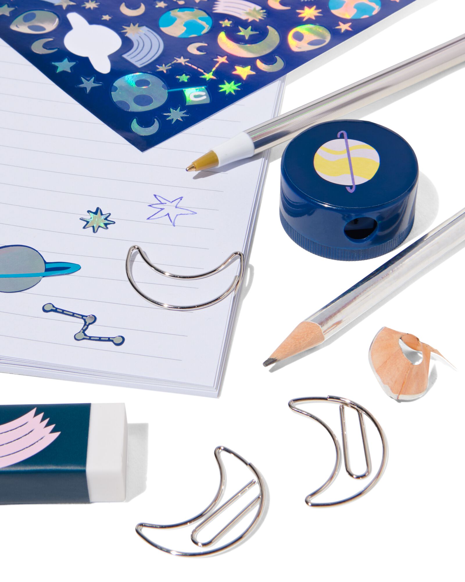 T&auml;schchen mit Schreibwaren, 22.4 x 16.5 cm - 14870108 - HEMA