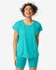 t-shirt de sport femme turquoise S - 36030356 - HEMA